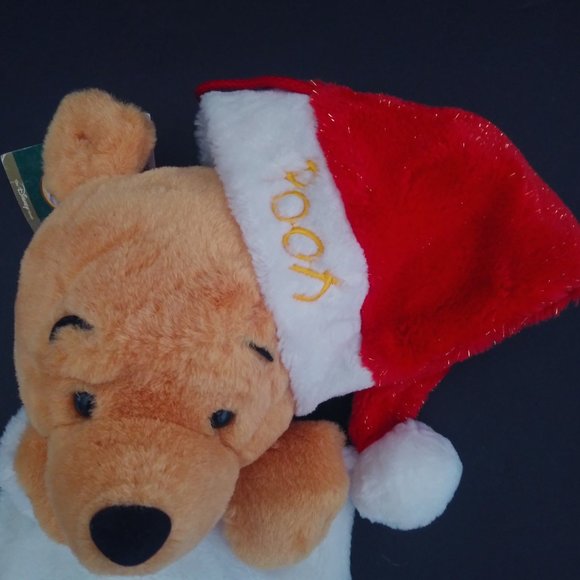 Winnie the Pooh Stocking Gold Sparkles - Picture 4 of 16